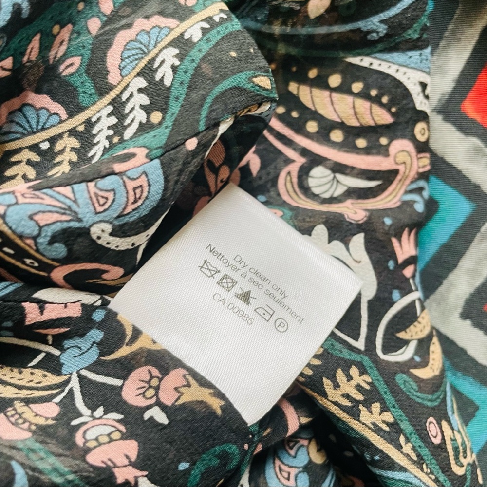 Veronica Beard SIZE 8 Mariposa 100% silk midi dress in blue paisley print - Picture 8 of 8